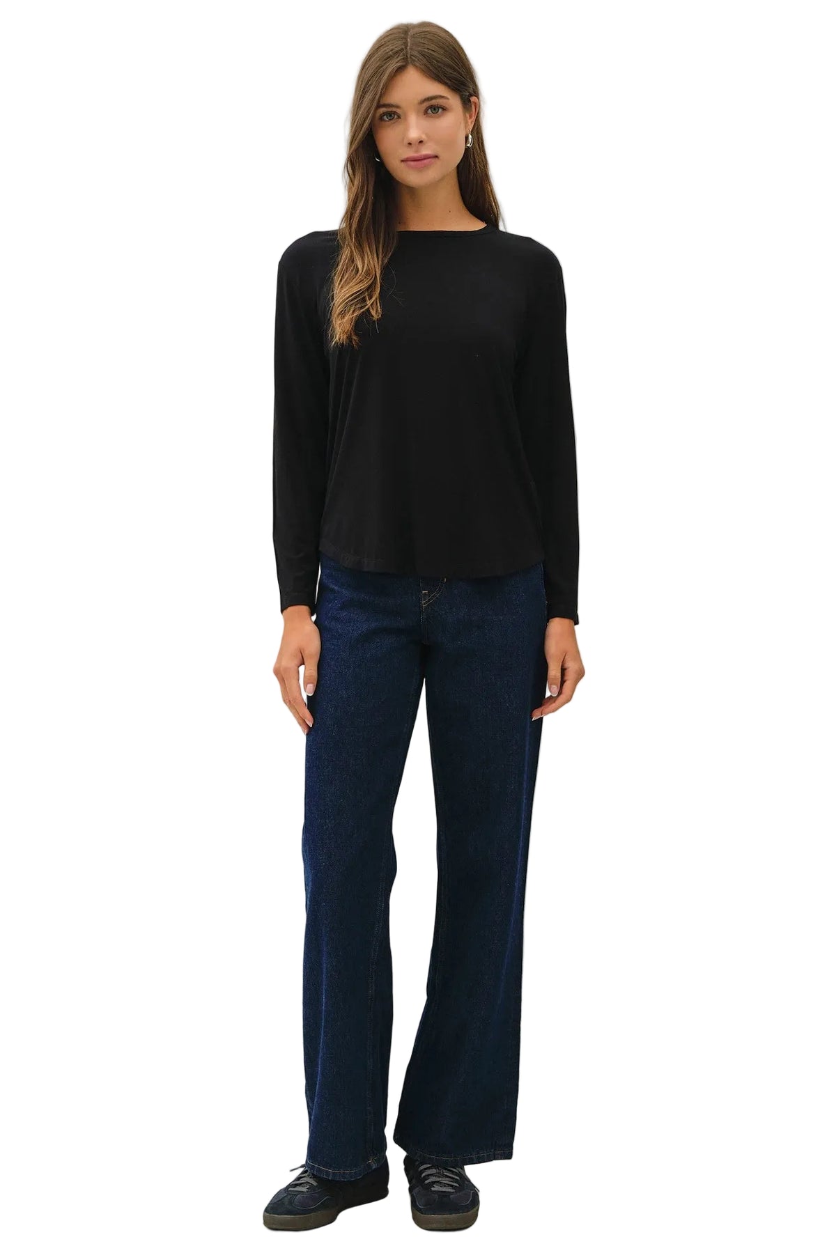 Be Cool Women's Bamboo/Modal Long Sleeve Round Neck T-shirt