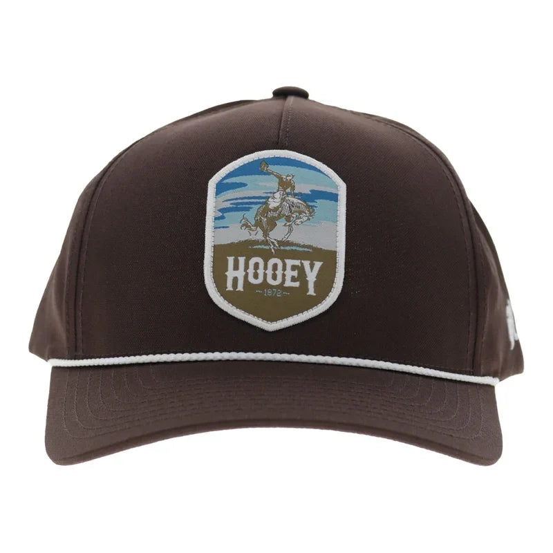 Hooey Men's Brown Cheyenne 5-Panel Trucker Snapback 2647T-BR