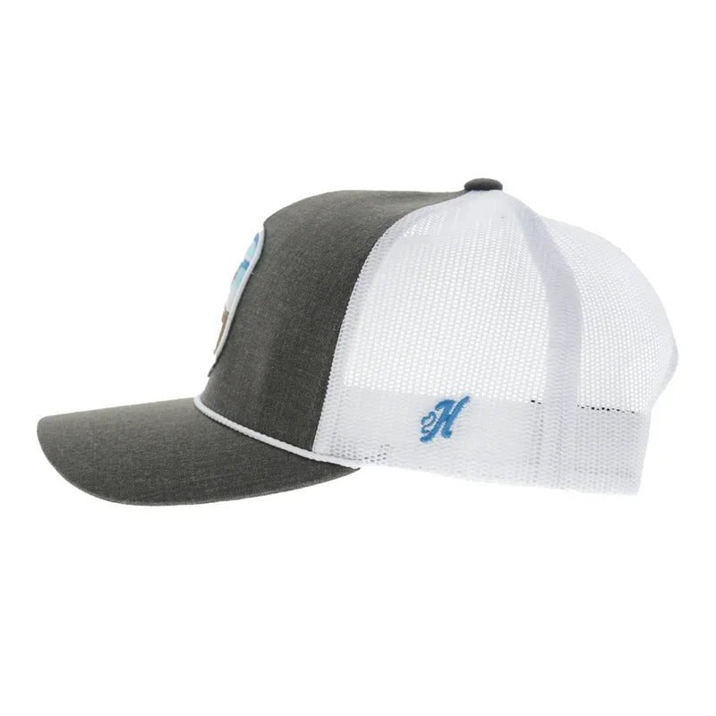 Hooey Men's Brown/White Cheyenne 5-Panel Trucker Snapback 2647T-BRWH