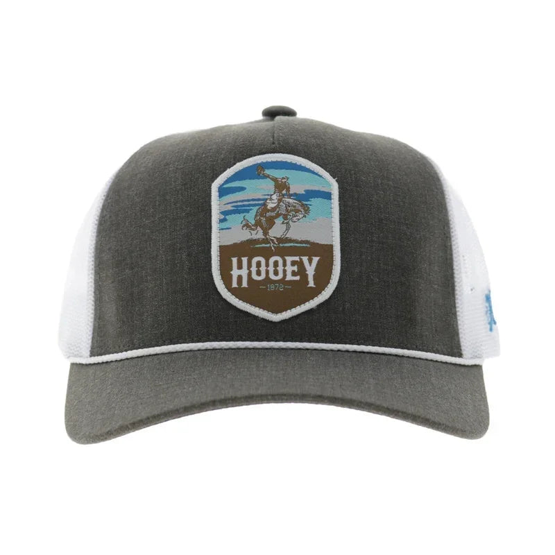 Hooey Men's Brown/White Cheyenne 5-Panel Trucker Snapback 2647T-BRWH