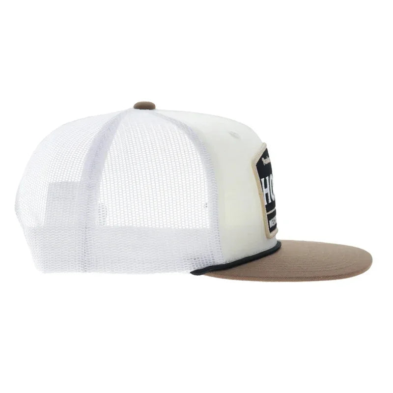 Hooey Men's Cream/White Trip 5-Panel Trucker Snapback 2658T-CRWH