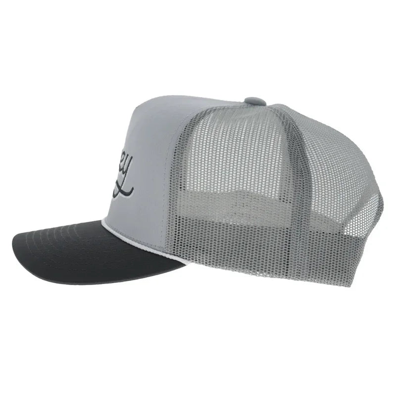 Hooey Men's Gray/Charcoal OG 5 Panel Trucker Snapback 2660T-GYCH
