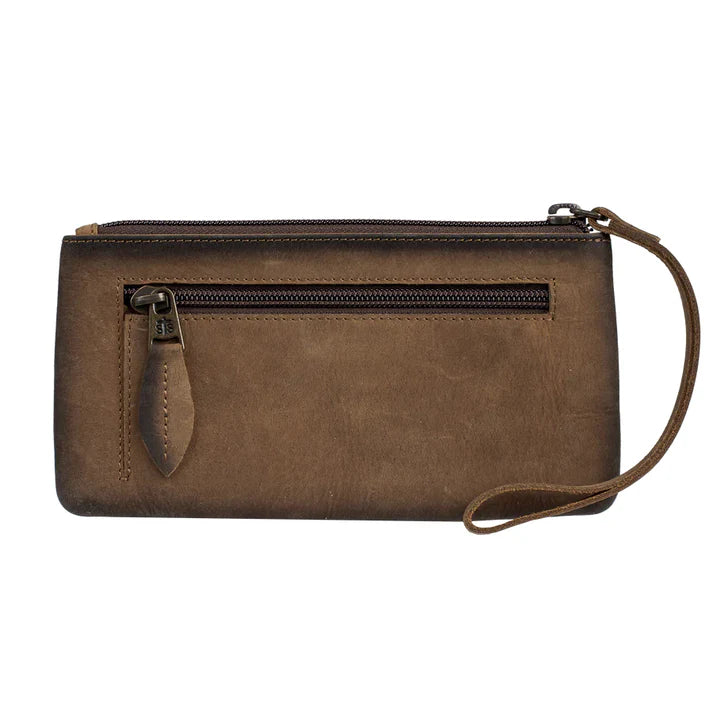 Women's STS Ranchwear Baroness Basic Bliss Haley Brown Genuine Leather Wallet STS61798