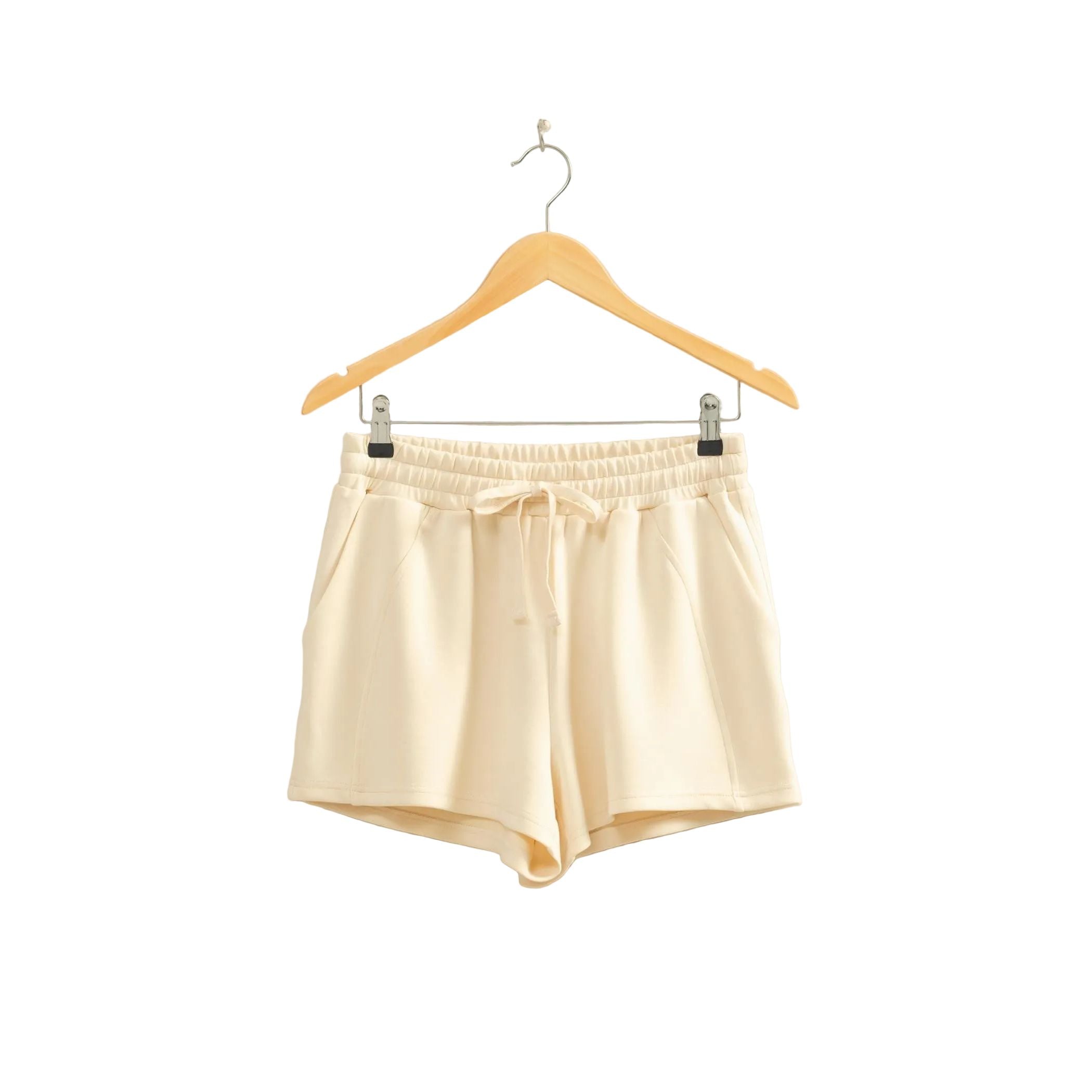 Women's Alpaca Drawstring Waist Shorts DZ26C708-AL-WB