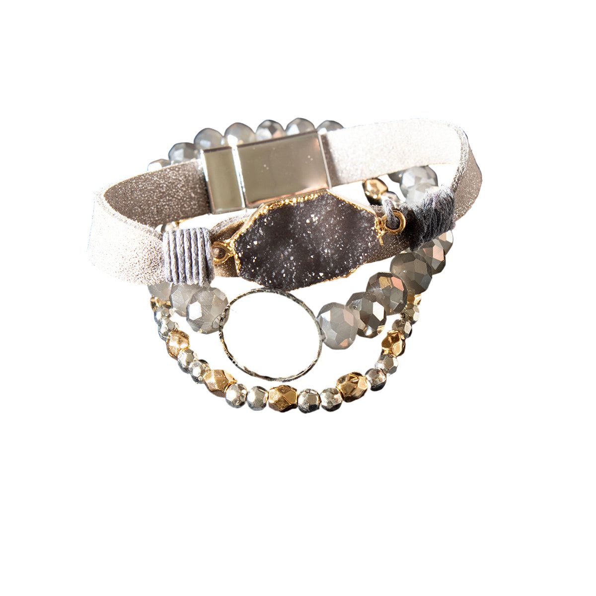 Women's Blazin Roxx Gray Bracelet Set 301001406