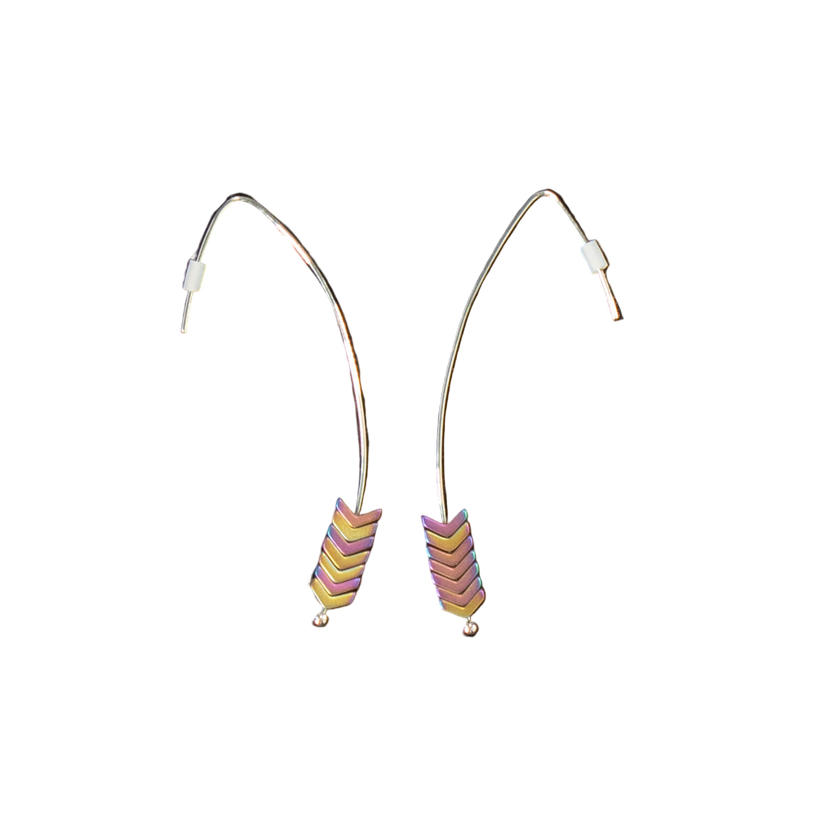 Women's Blazin Roxx Multi Colored Arrow Shaped Beads Earrings 3057397