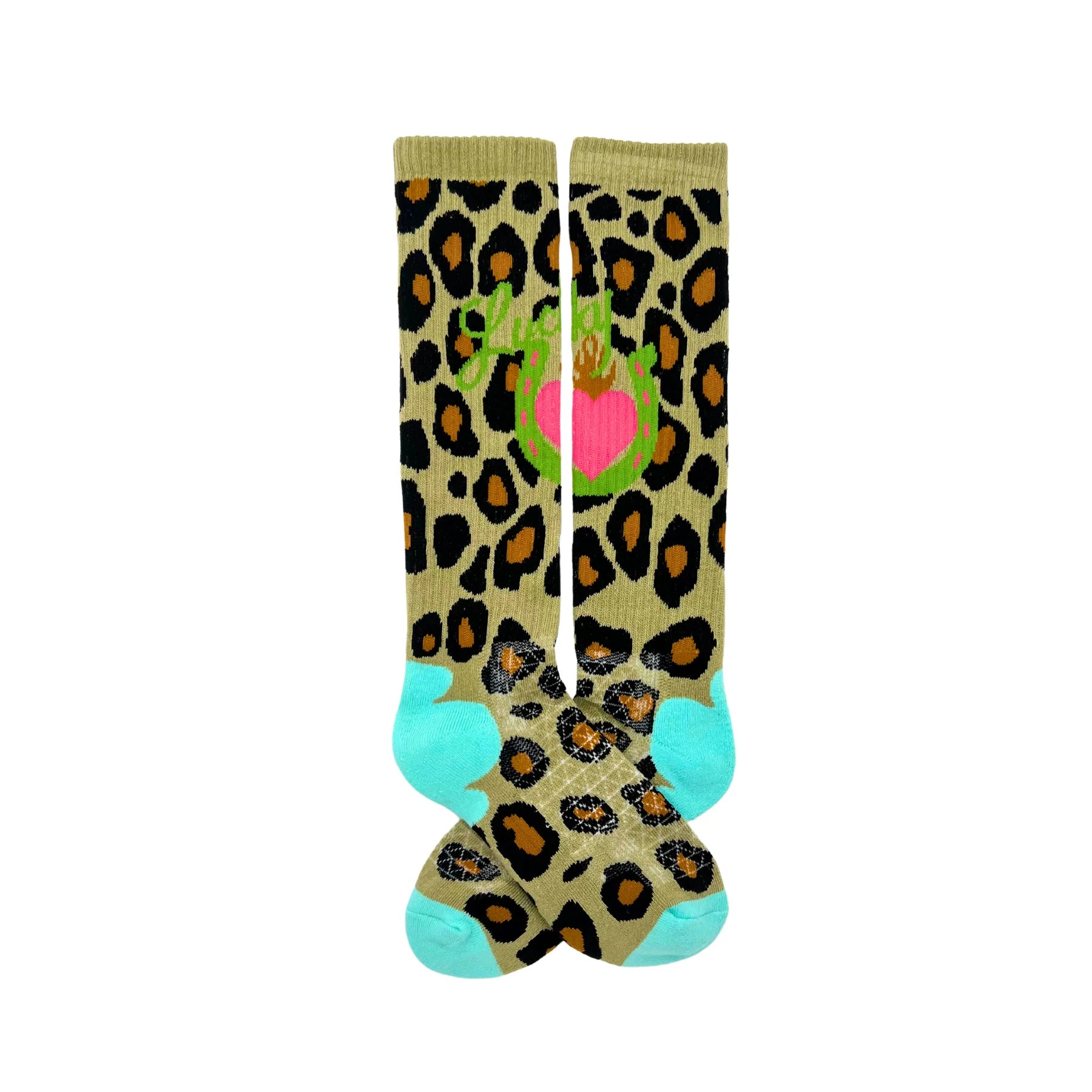 Women's Lucky Chuck Leopard Diva Performance Boot Socks LC12-12182