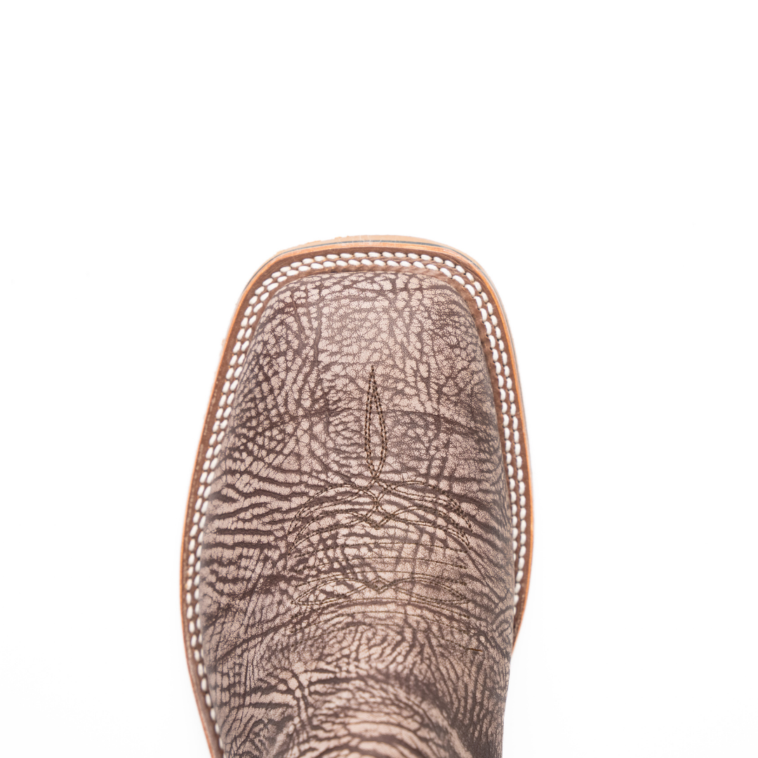 Anderson Bean Brown Washed Shoulder with 13" Suede Navy Top - Crazy House Western Wear