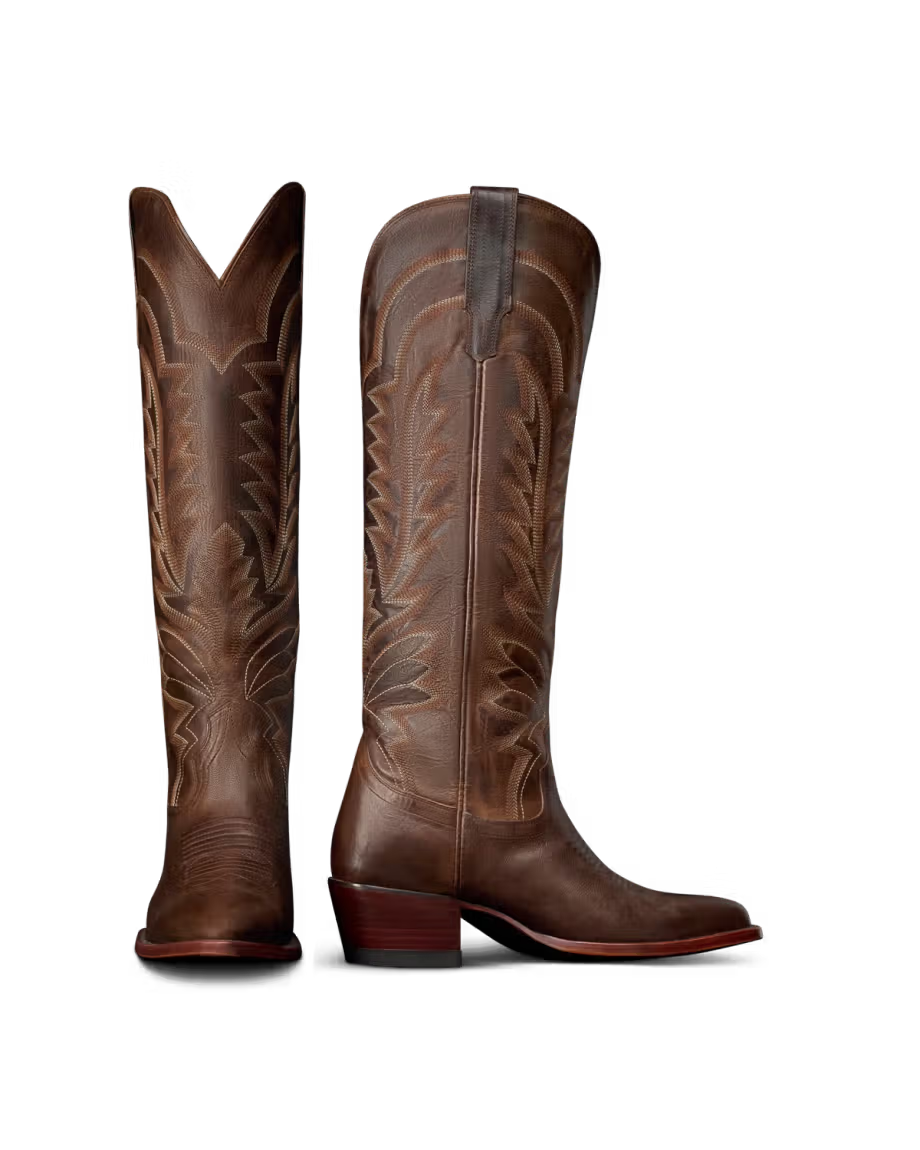 Tecovas Women's Mocha Goat The Abby Cowgirl Boots W21065MOC