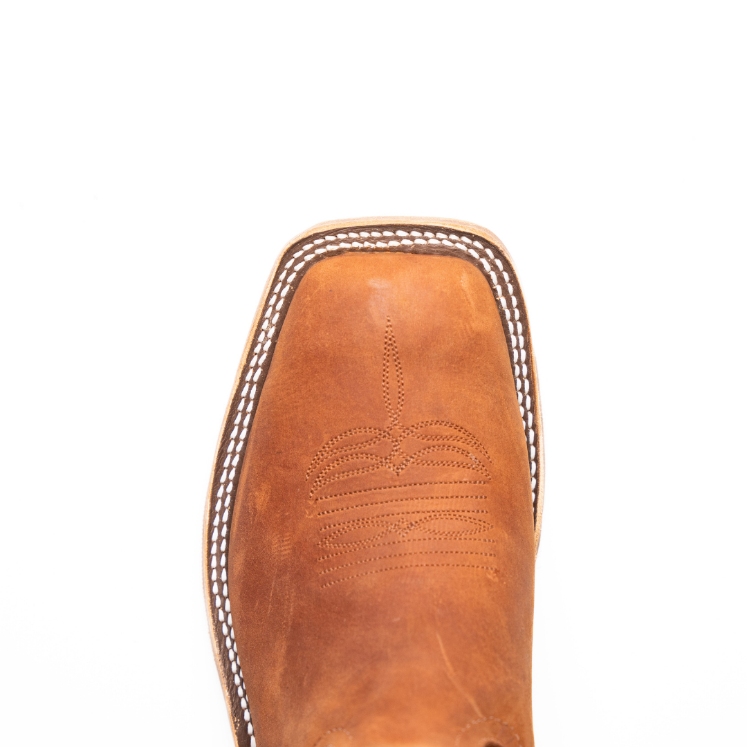 Anderson Bean Rust Jimbo with 13" Chocolate Explosion Tops - Crazy House Western Wear