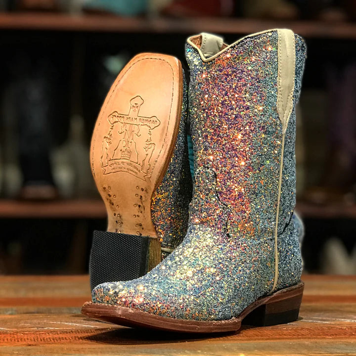 Kid's Tanner Mark Glitter Boots TMG205037 - Crazy House Western Wear