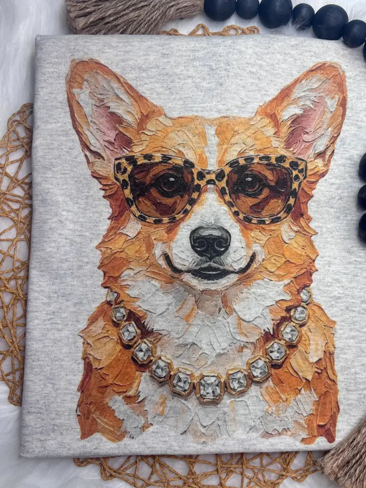 Women's Boujee Corgi Short Sleeve Graphic T-shirt