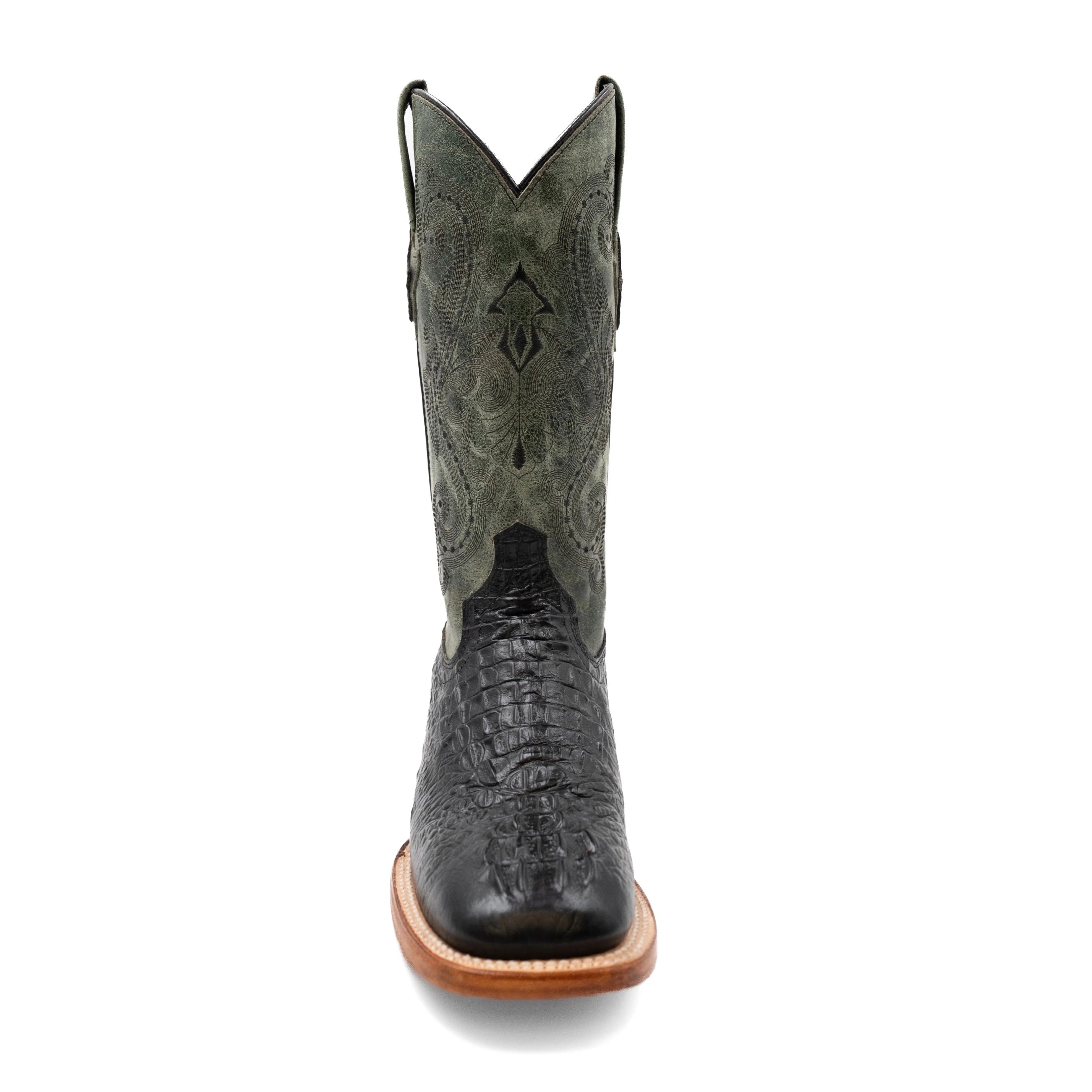 Men's Ferrini Black and Gray Stampede Western Boots 4039304