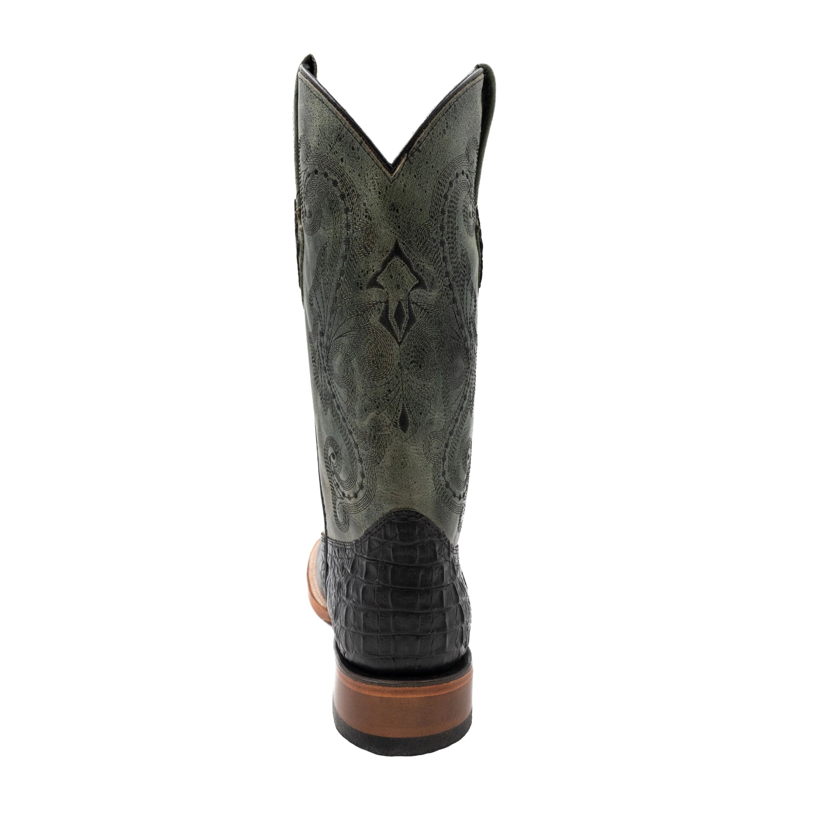 Men's Ferrini Black and Gray Stampede Western Boots 4039304