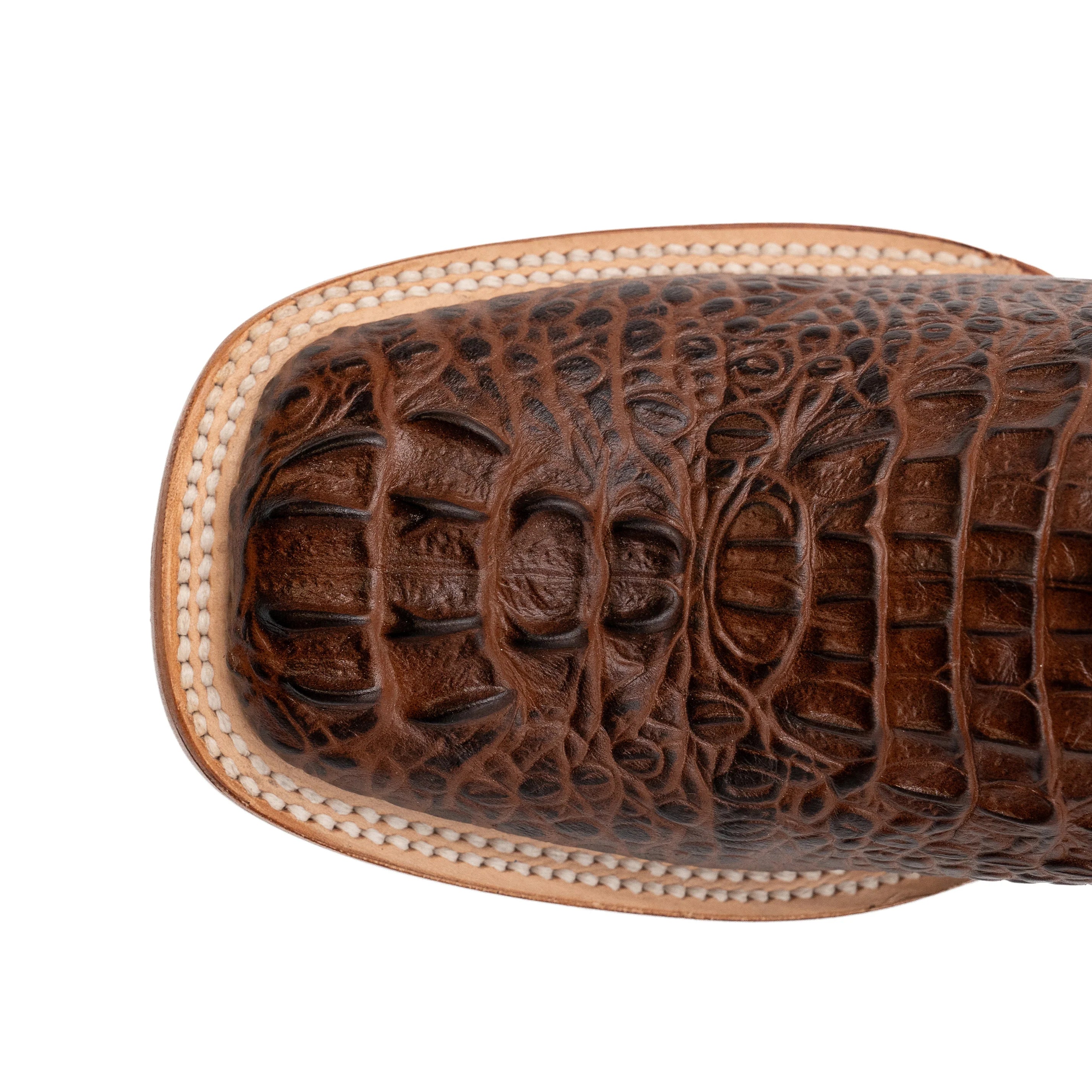 Women's Ferrini Brown Caiman Western Boots 9039323