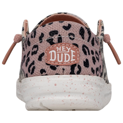 Girl's Hey Dude Wendy Funk Leopard Cream Slip on Shoes 40434-1LV