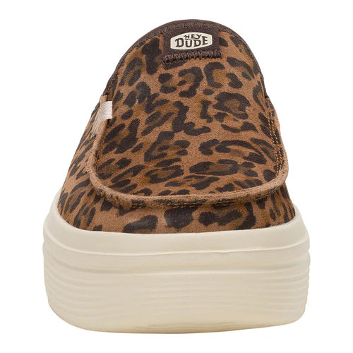 Women's Hey Dude Austin Lift Classic Brown Leopard Slip On Shoes 41272-2GA