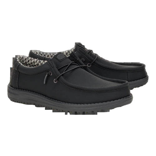 Men's Hey Dude Black Charcoal Wally Classic