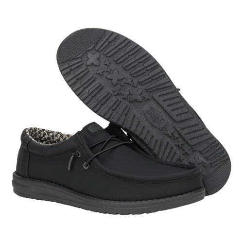 Men's Hey Dude Black Charcoal Wally Classic