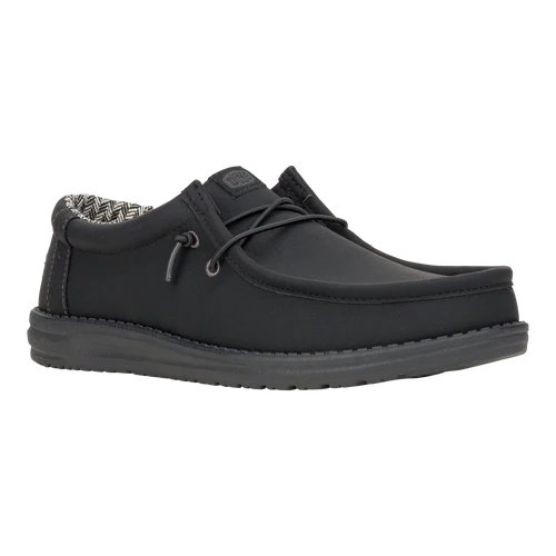 Men's Hey Dude Black Charcoal Wally Classic