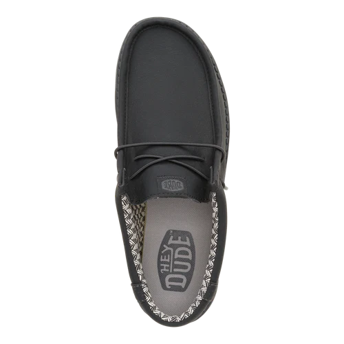 Men's Hey Dude Black Charcoal Wally Classic