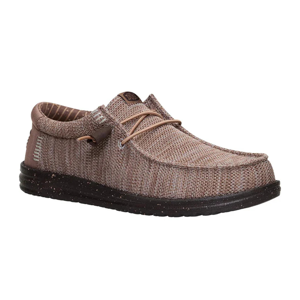 Men's Hey Dude Wally Stretch Sox Deep Taupe & Mole Brown 41898-0PQ