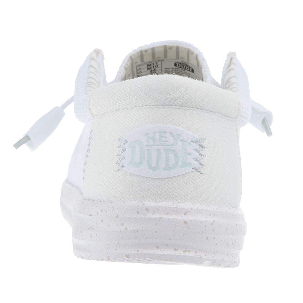 Men's Hey Dude Storm White Wally Stretch Sox White Casual Shoes 41898-100