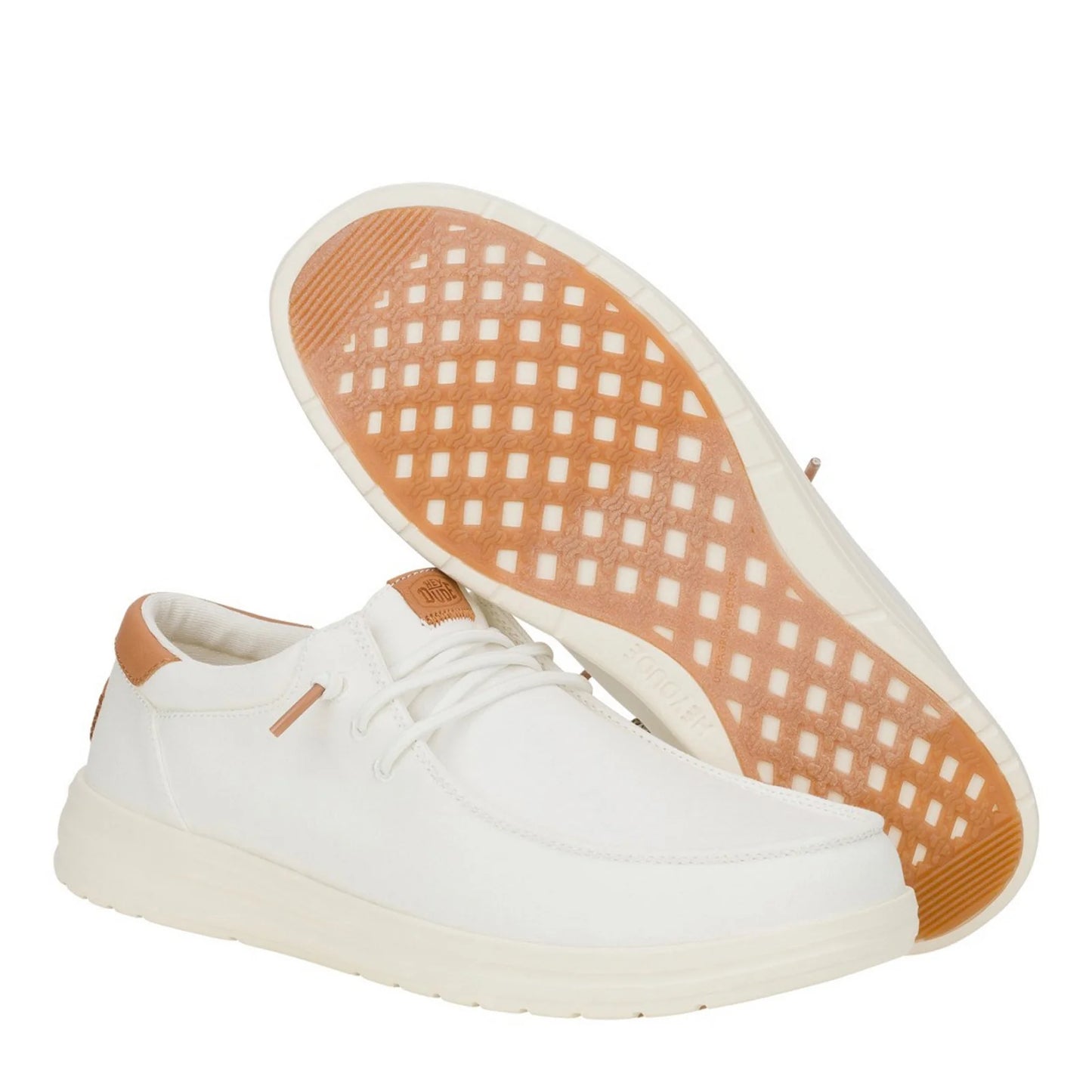 Men's Hey Dude Paul Canvas White Slip On Shoes 43151-100