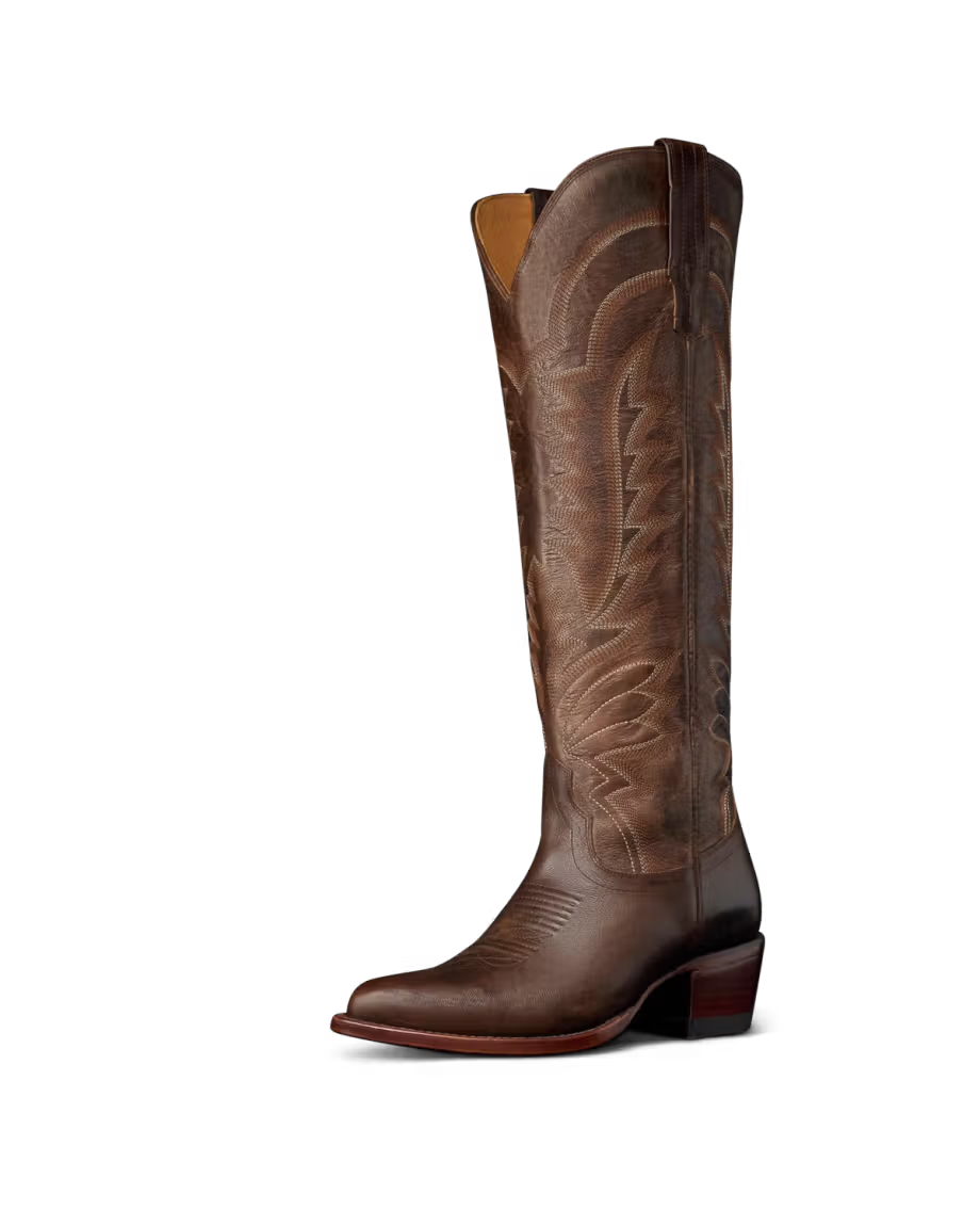 Tecovas Women's Mocha Goat The Abby Cowgirl Boots W21065MOC