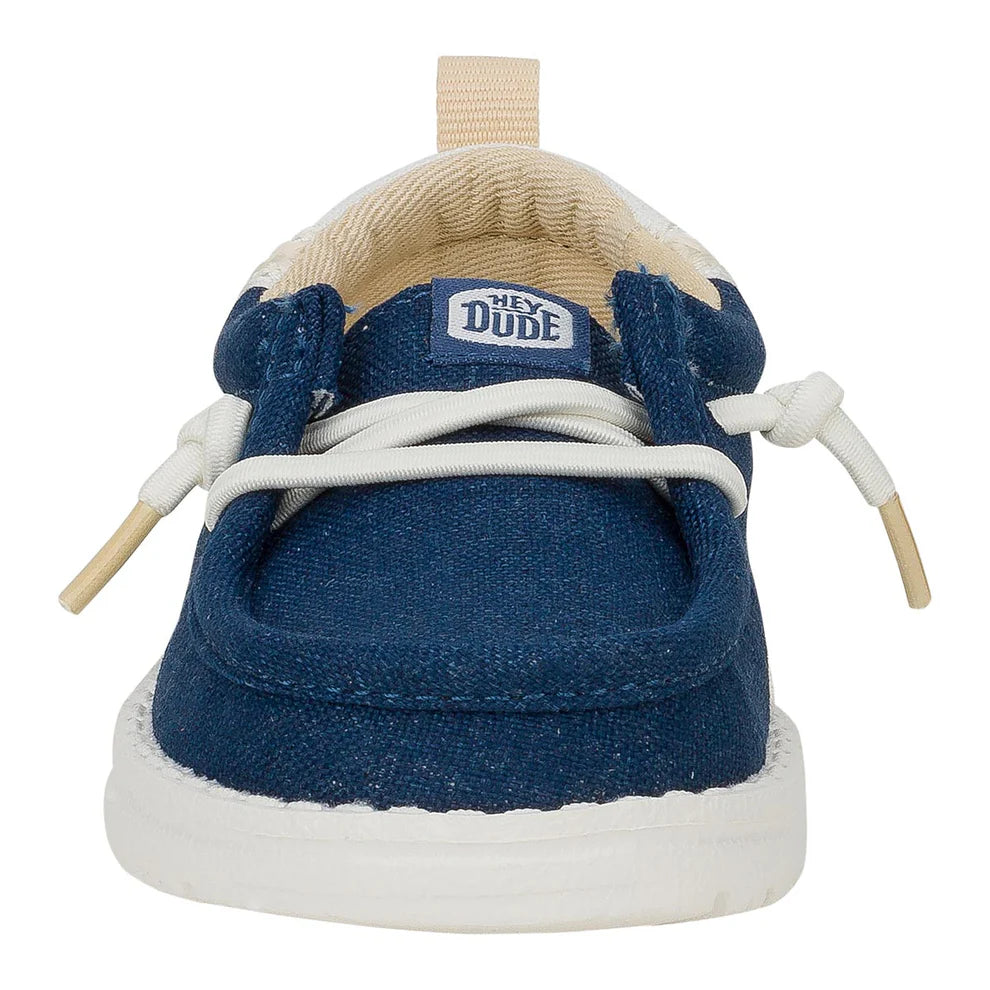 Boy's Hey Dude Wally Chambray Sargasso Blue and White 43269-4UA