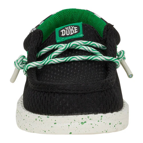 Boy's Hey Dudes Wally Funk Toddler Sports Black 43752-001