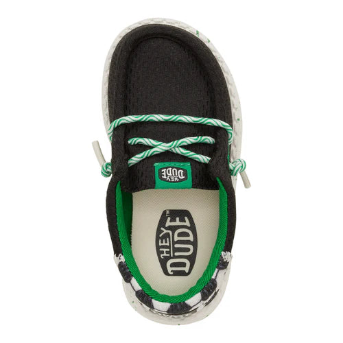 Boy's Hey Dudes Wally Funk Toddler Sports Black 43752-001