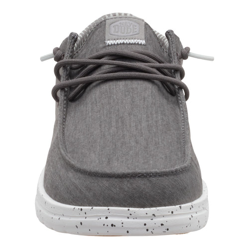 Men's Hey Dude Granite Gray Paul Washed Slip on Shoes
