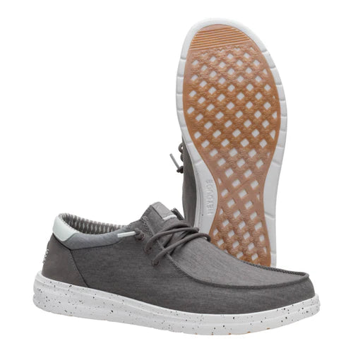 Men's Hey Dude Granite Gray Paul Washed Slip on Shoes