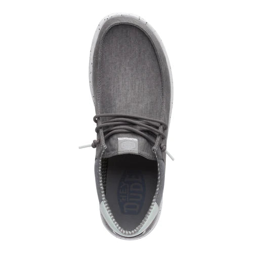 Men's Hey Dude Granite Gray Paul Washed Slip on Shoes
