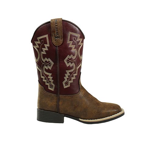 Boy's Twister Blake Style Maroon Western Boot