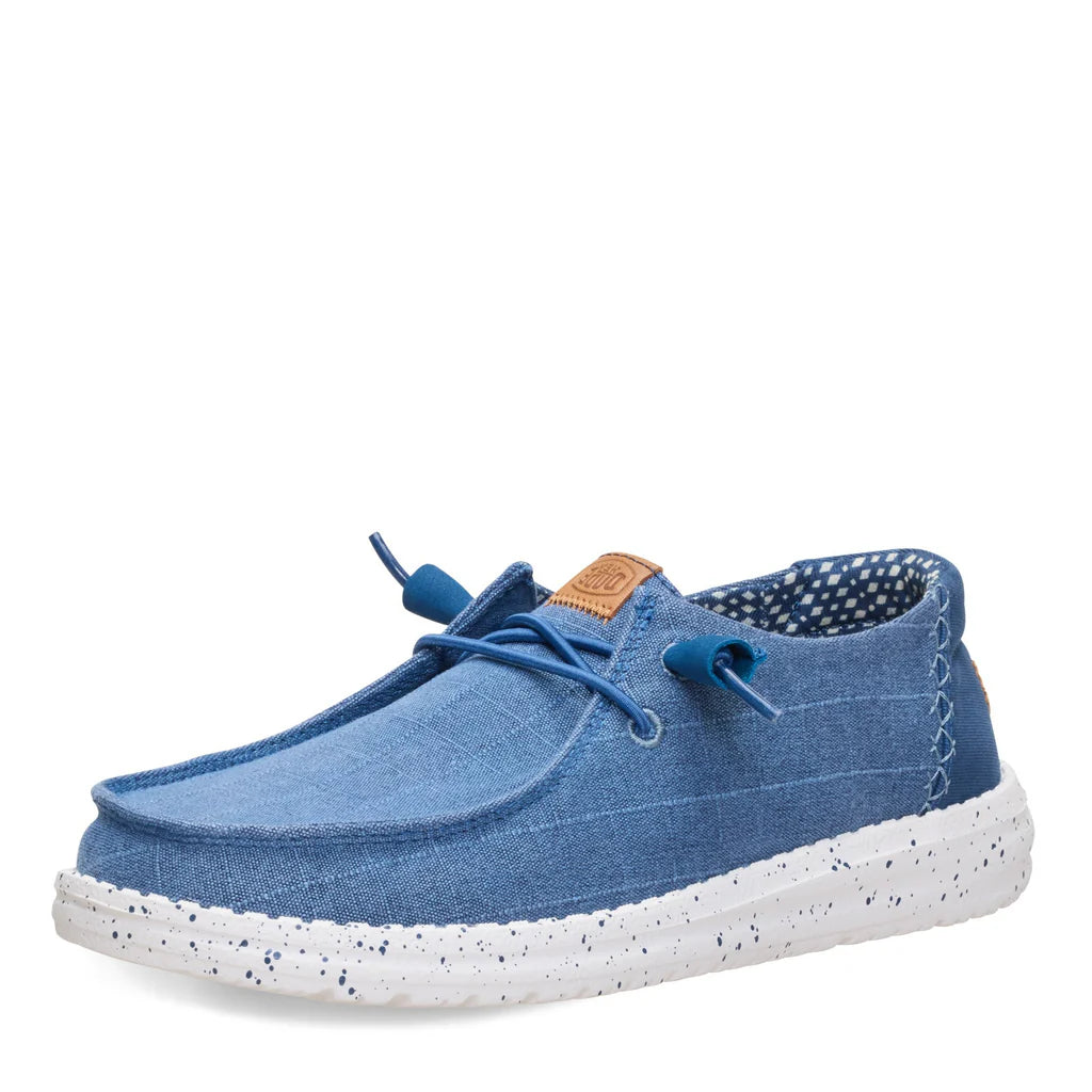 Women's Hey Dudes Chambray Grid Wendy Slip On Shoes 45187-4ZV