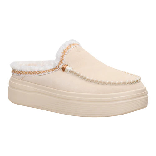Women's Hey Dude Austin Lift Cozy Stitch Egret Slip On Shoes 45471-0LA