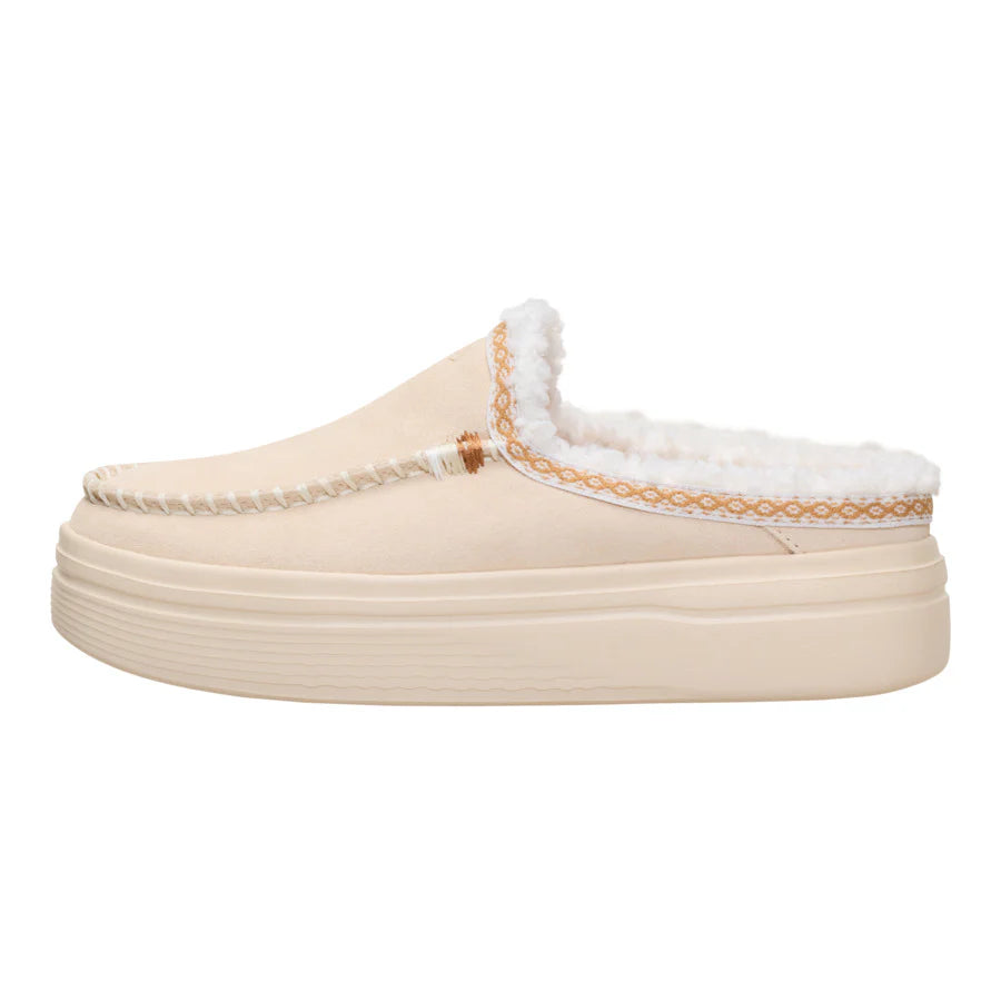 Women's Hey Dude Austin Lift Cozy Stitch Egret Slip On Shoes 45471-0LA