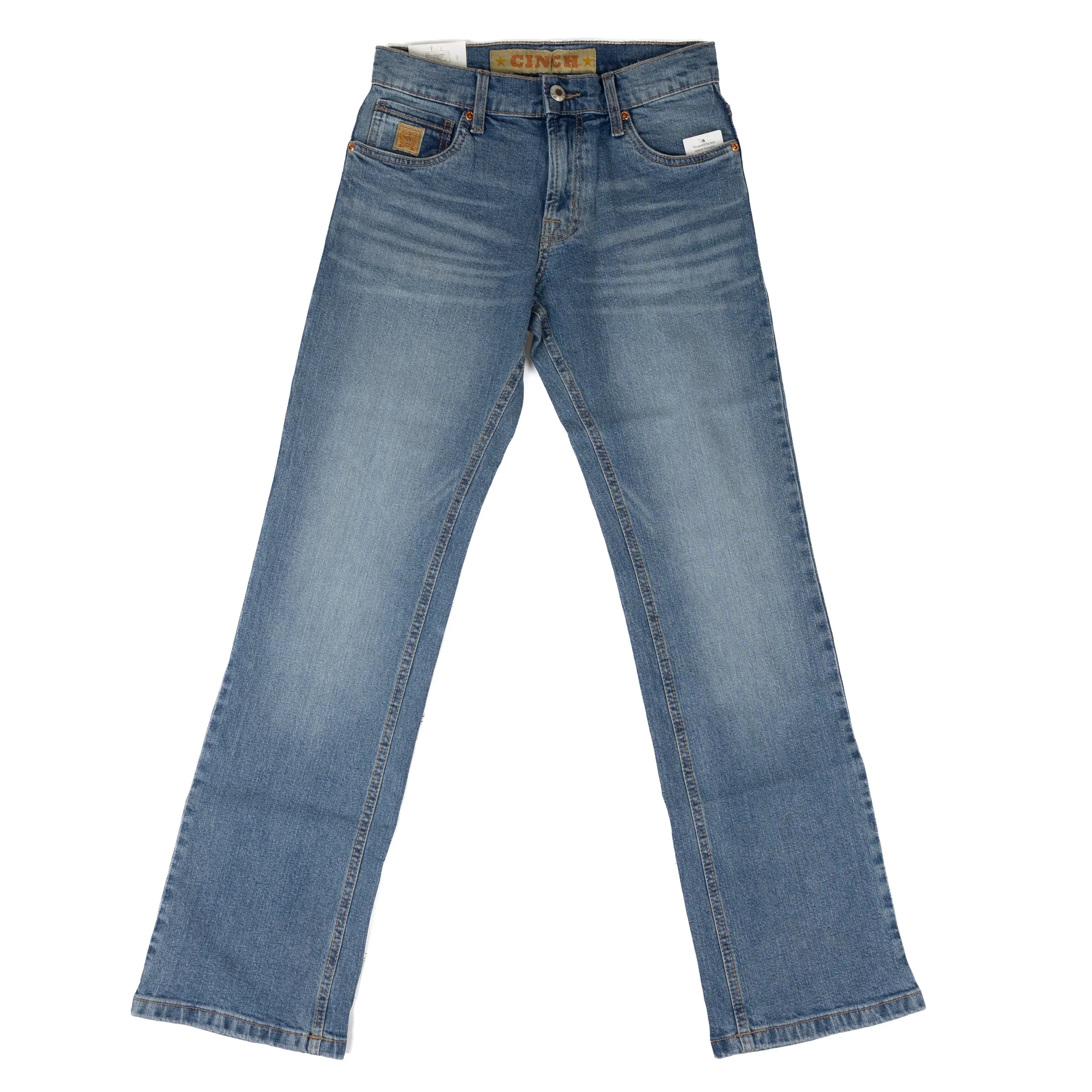 Cinch Boy's Relaxed Fit Bootcut Light Stone Wash Jeans MB16682009