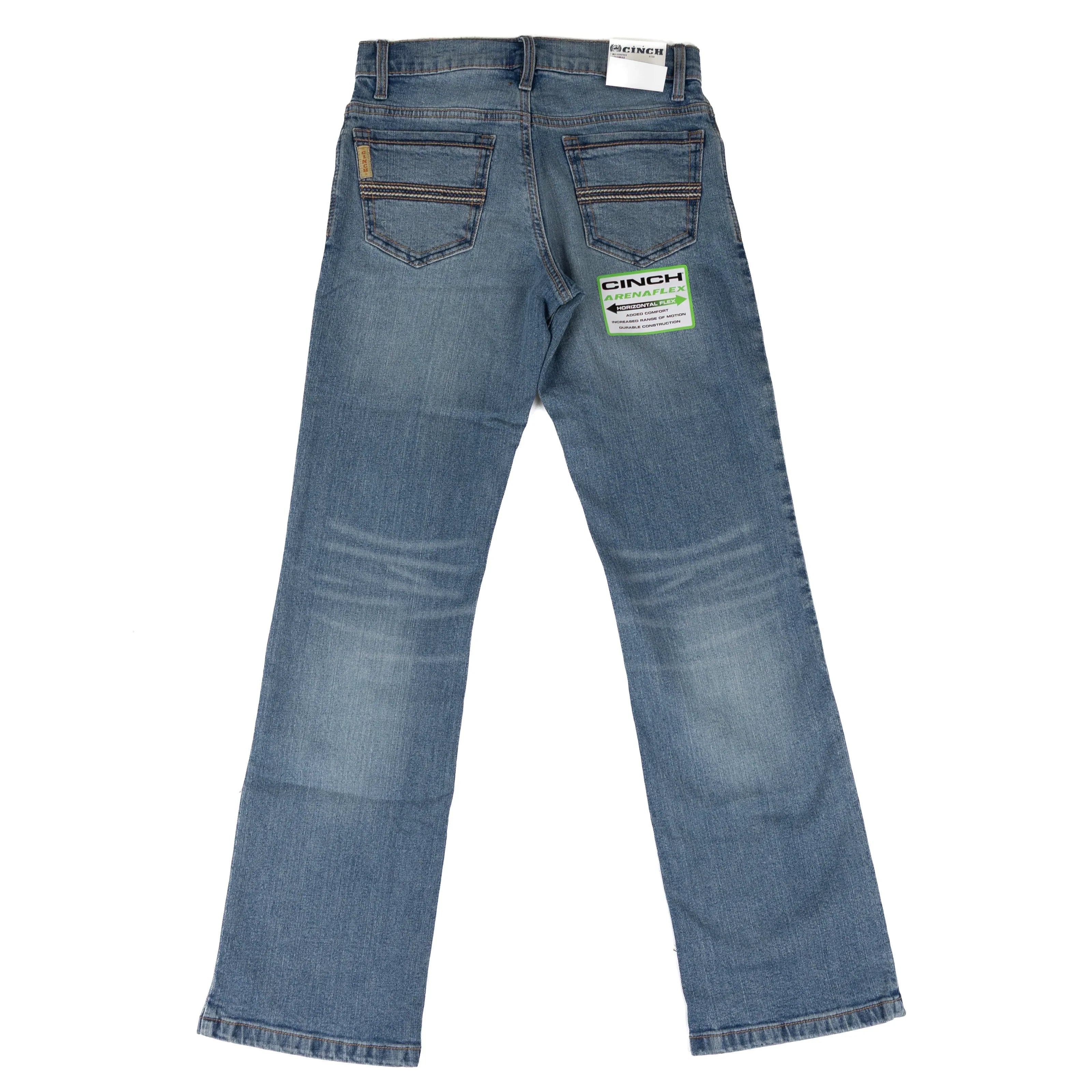 Cinch Boy's Relaxed Fit Bootcut Light Stone Wash Jeans MB16682009
