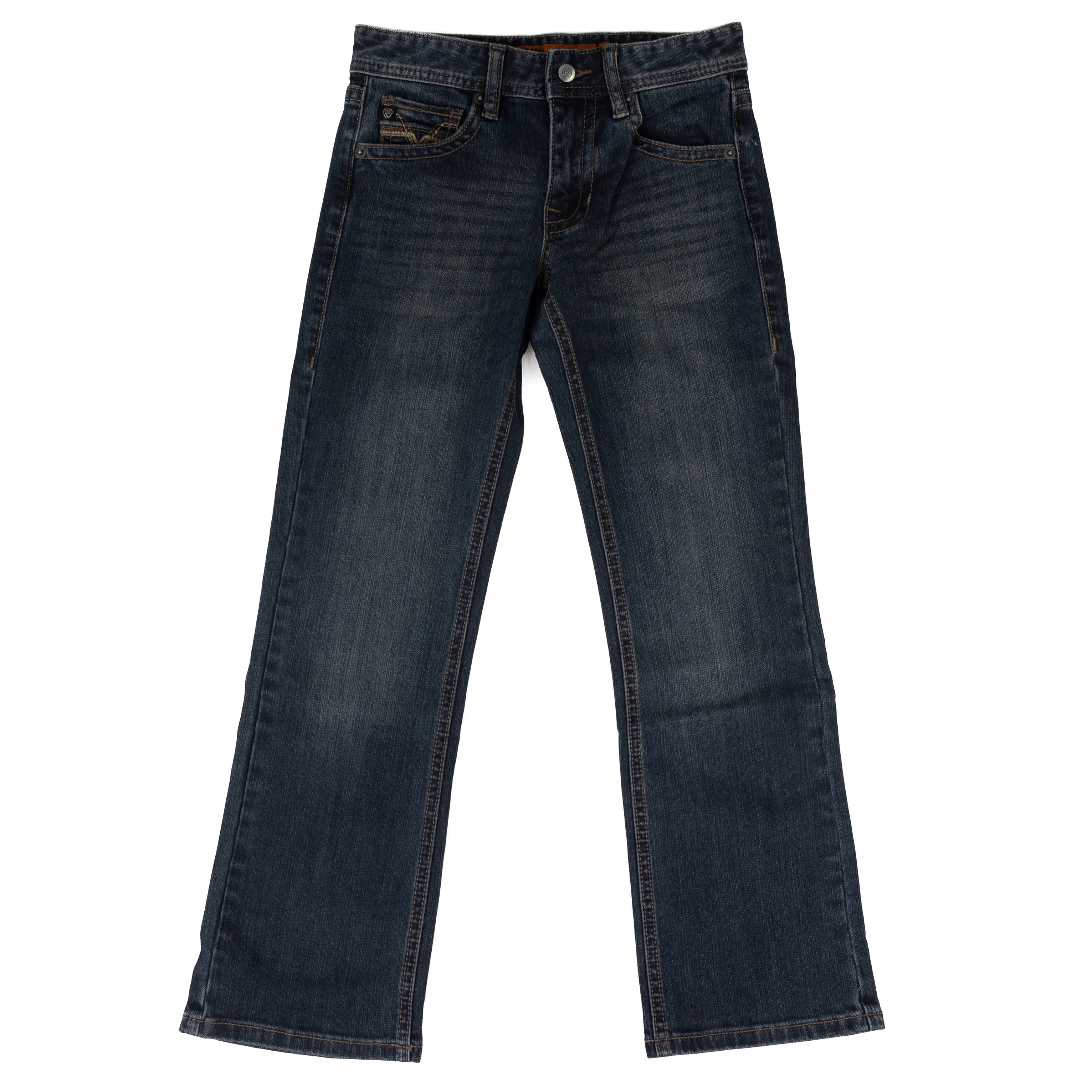 Rock and Roll Denim Boy's Regular Fit Dark Wash Bootcut Jeans BB0BD09798
