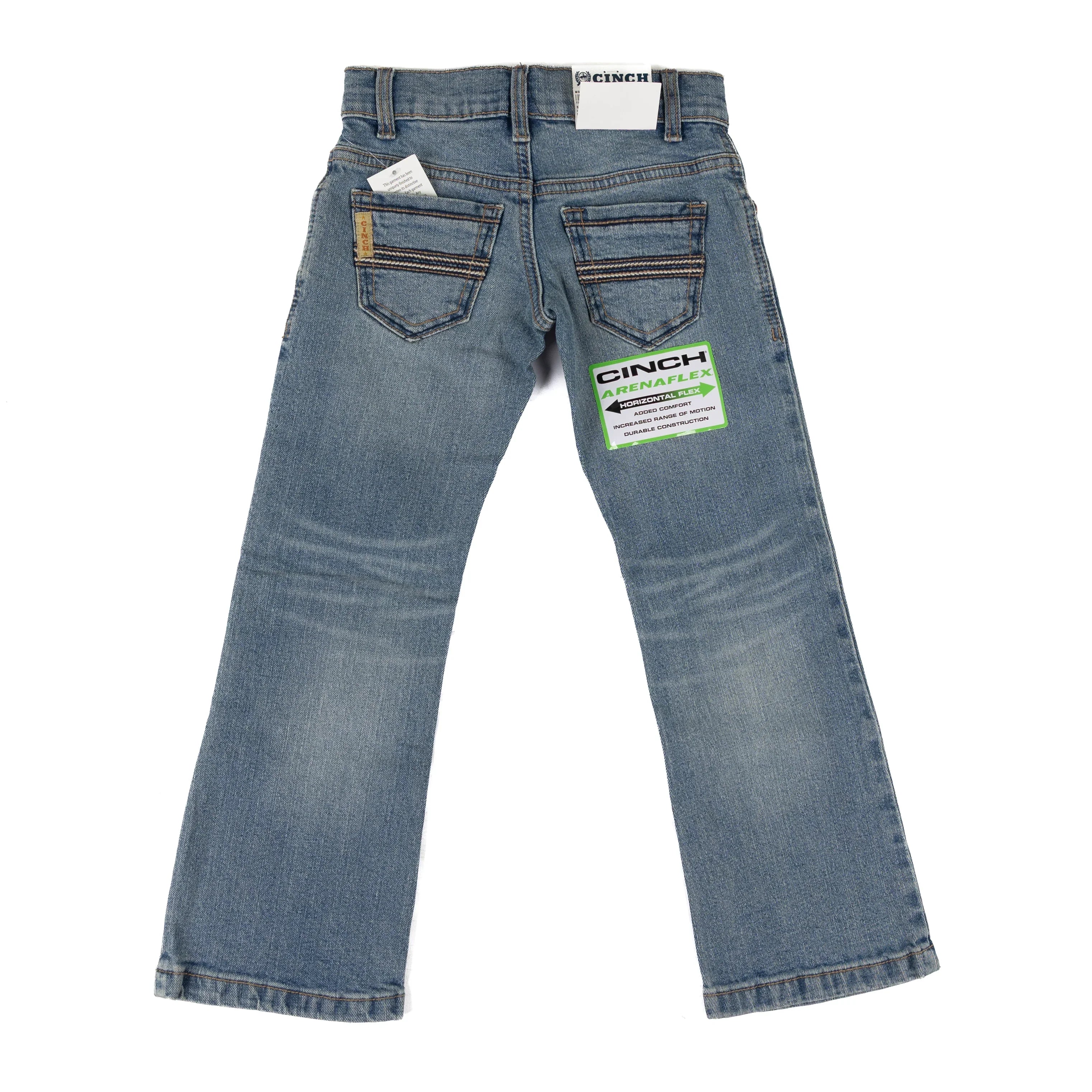 Cinch Boy's Relaxed Fit Mid Rise Bootcut Light Stonewash Jeans MB16642009