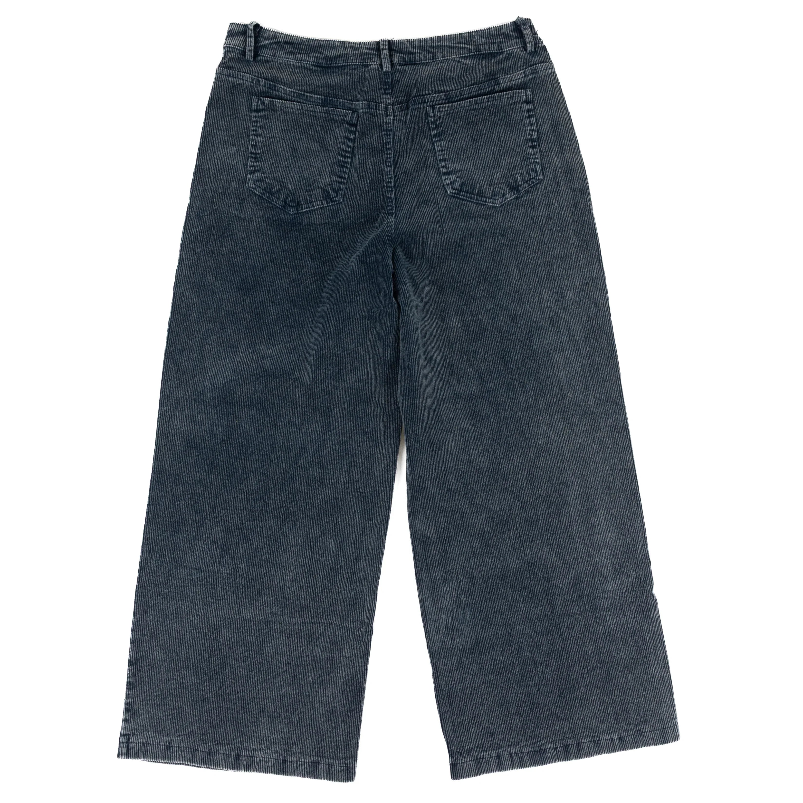 Easel Women's Blue Corduroy Washed Twill Pants