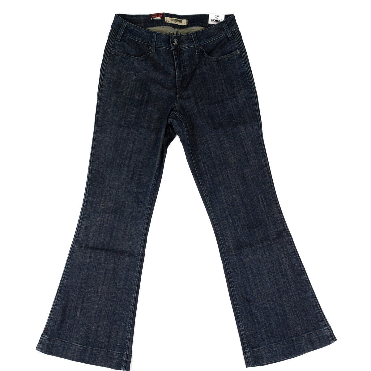 Rock and Roll Denim Women's Raised Dark Wash Trousers BW5MD09754