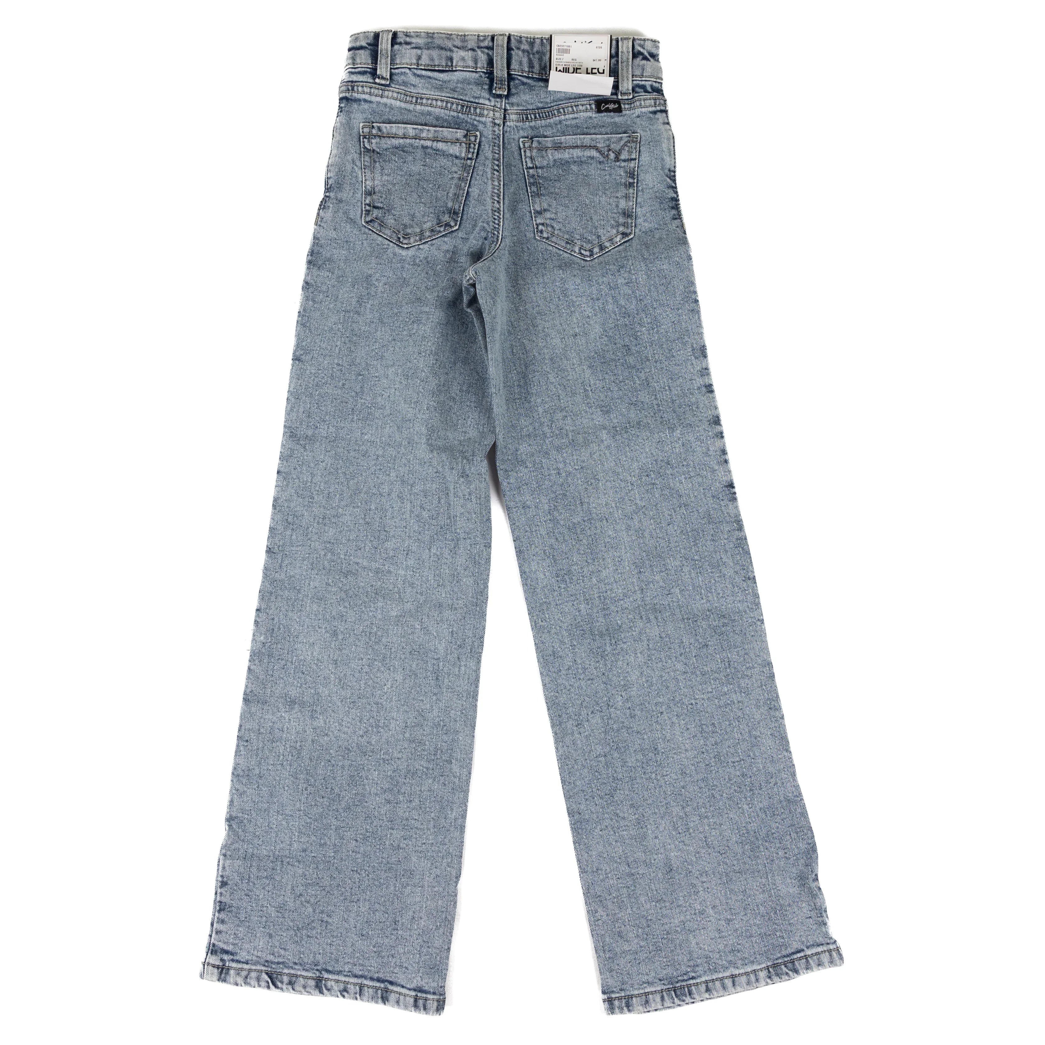 Cruel Denim Girl's Indigo Blue Wide Leg Jeans CB23271001