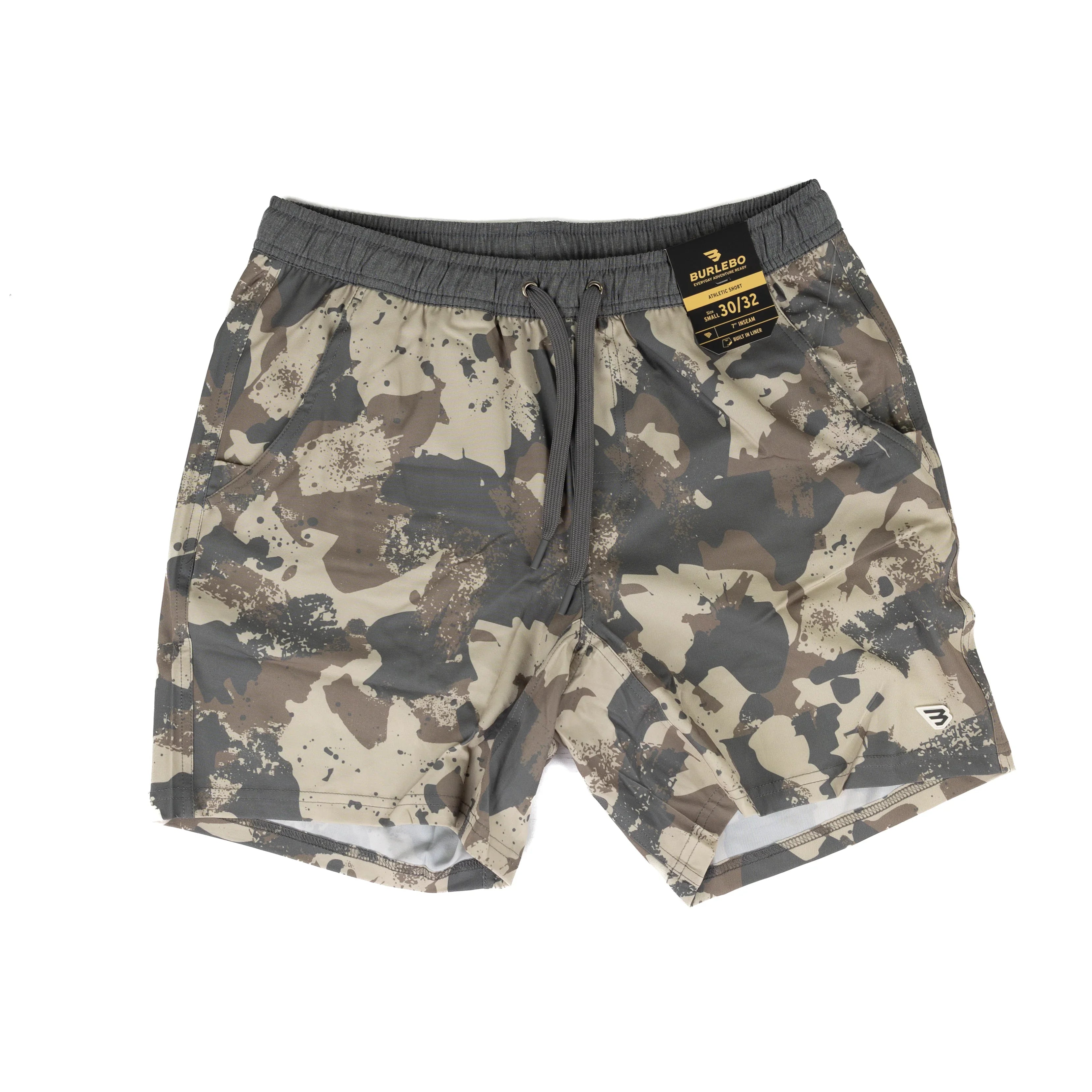 Men's Burlebo Splatter Camo Athletic Shorts AS-SPLAC