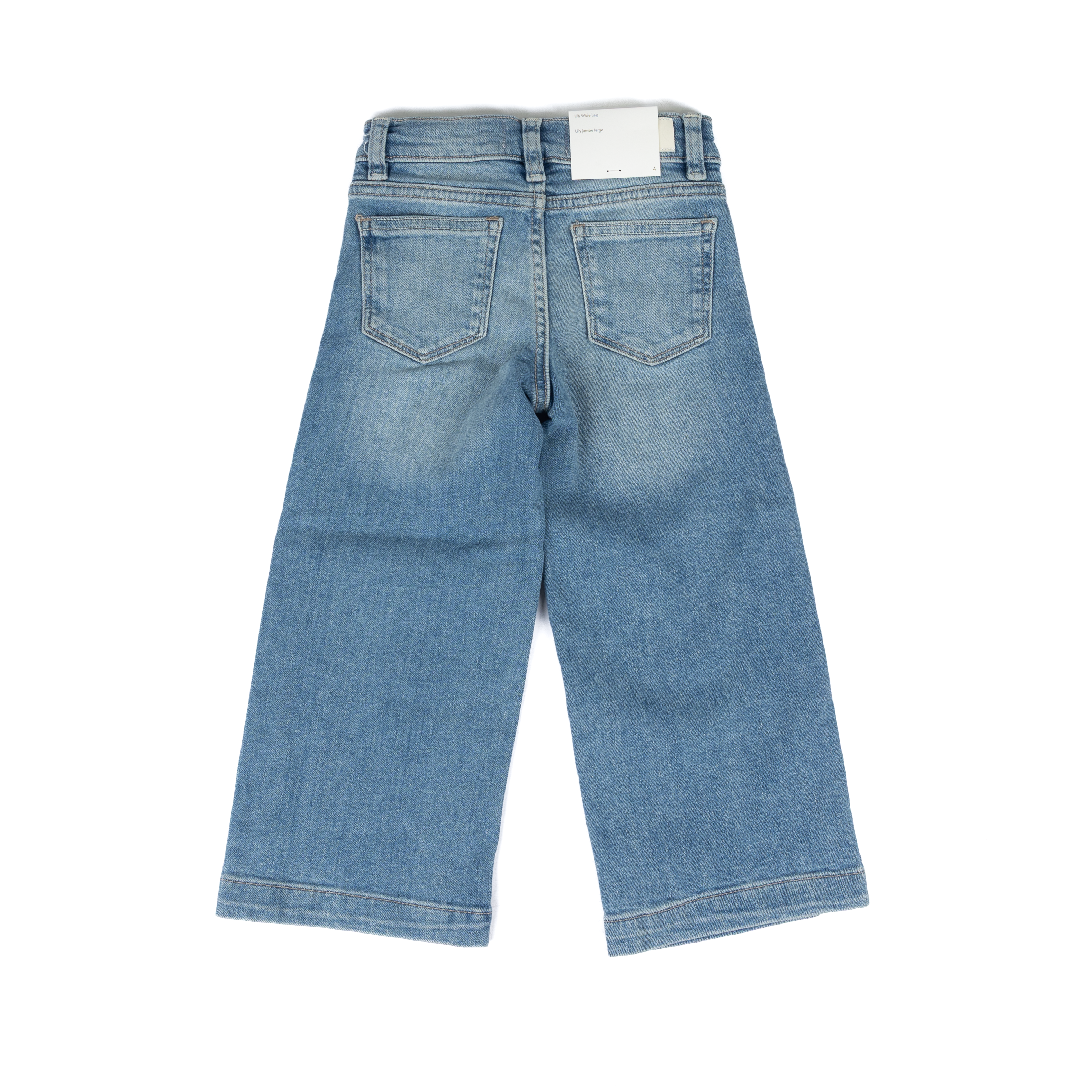 Girl's DL1961 Mid Wash Lily Wide Leg Jeans 27676