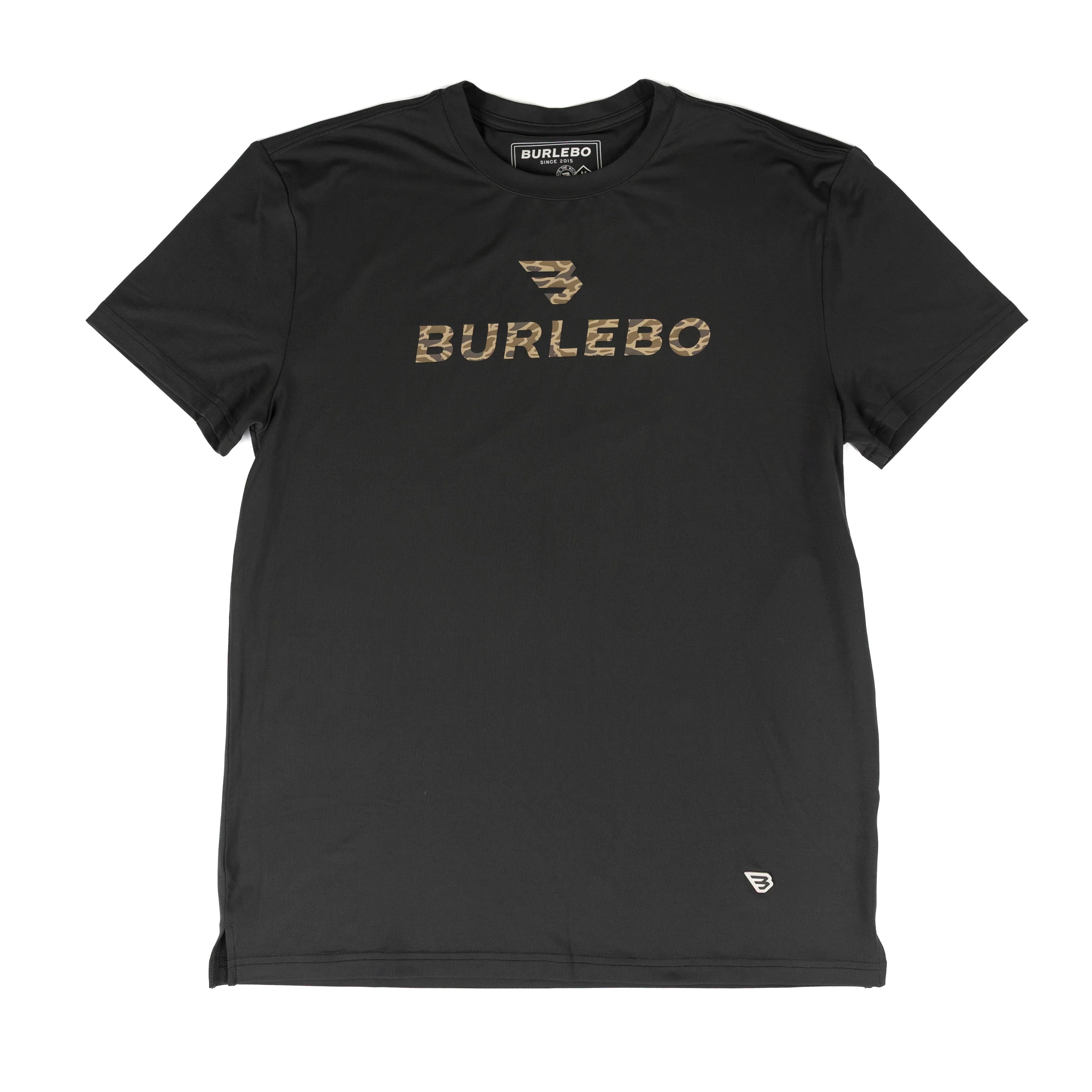 Men's Burlebo Gun Metal and Gauge Camo Flying Logo Go To Tee GTT-FB-GGC