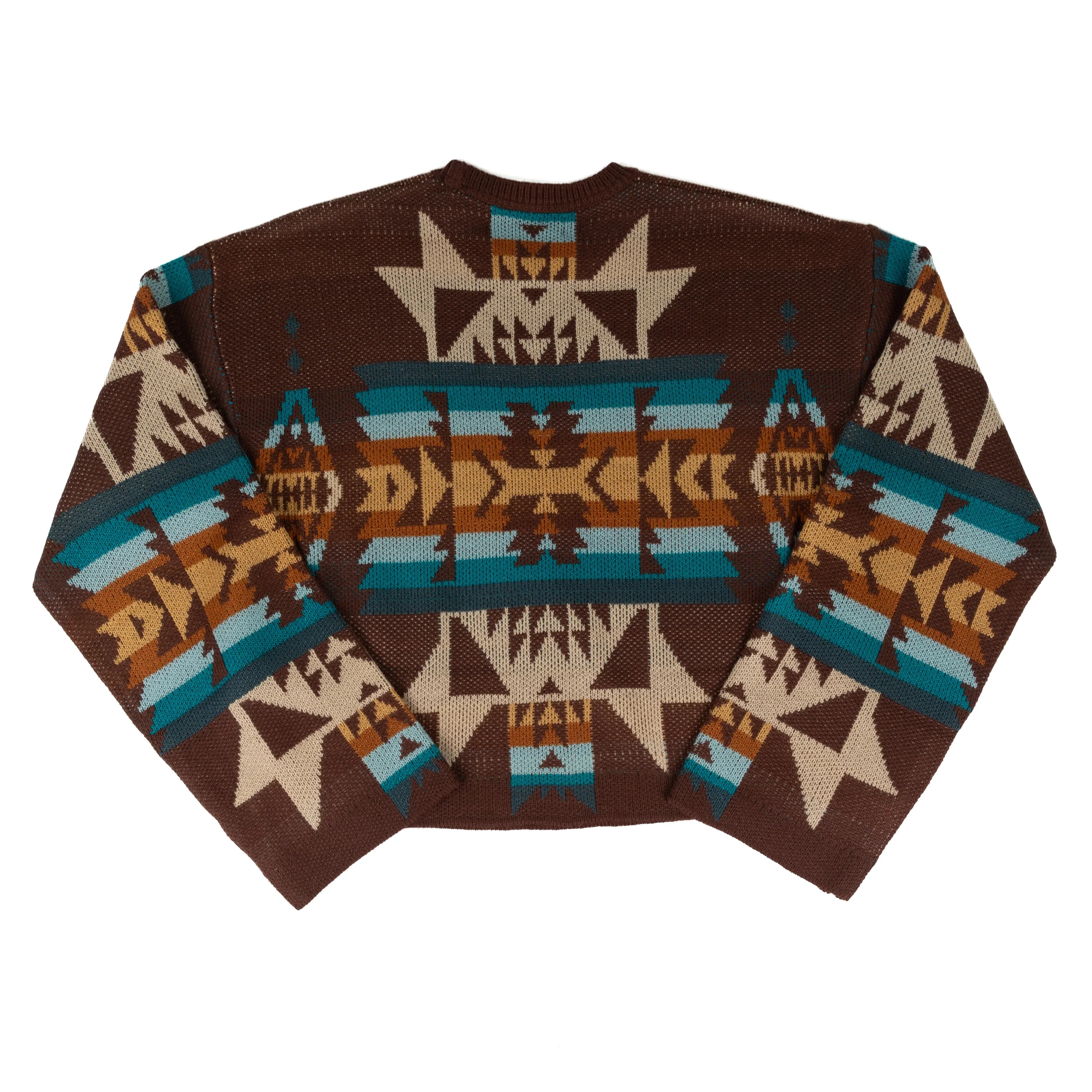 Rock and Roll Denim Women's Long Sleeve Aztec Sweater BW32T09366
